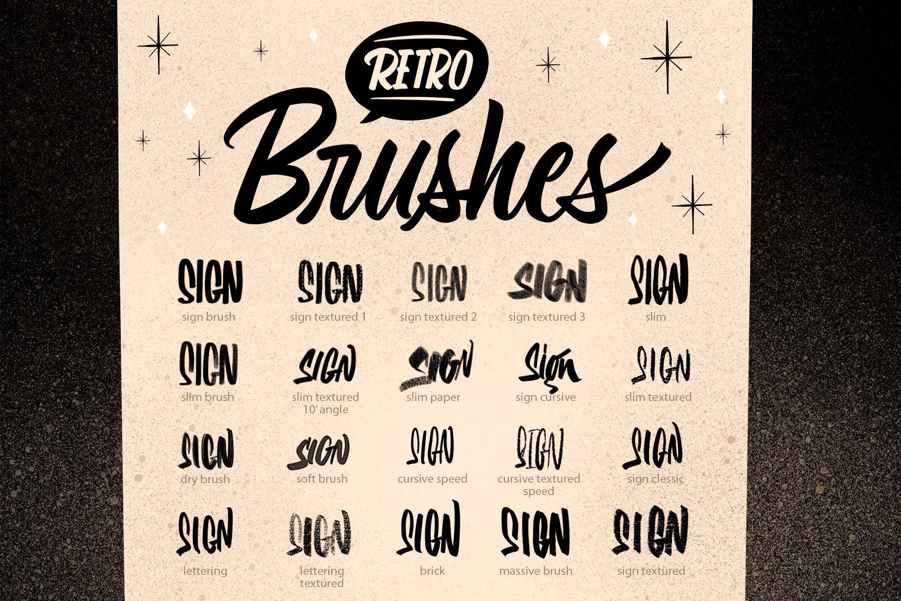 Sign Painting Brushes for Procreate - photo 2