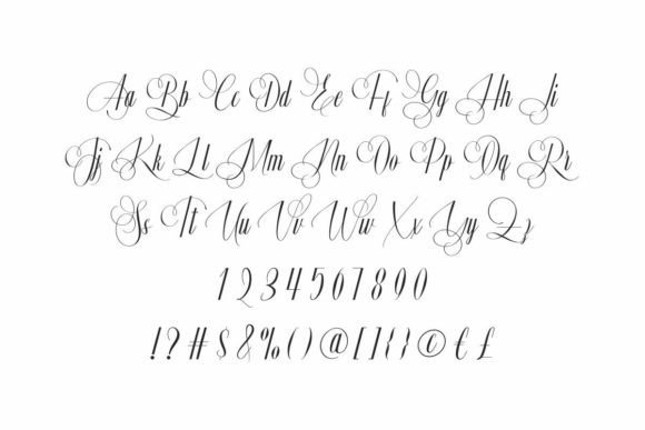 Ainsley Blossom Font PNG with transparent background - Preview 3