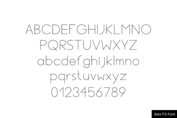 Alex P3 Font - Preview 1
