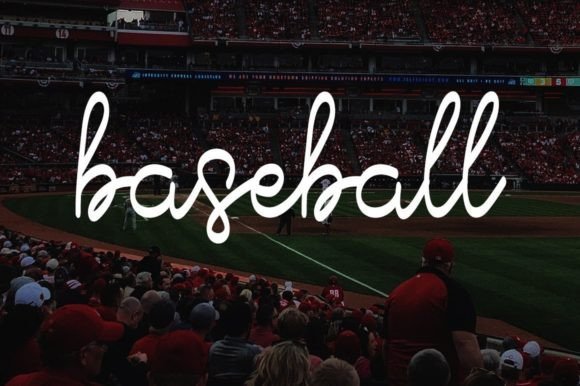 Baseball Font - Preview 1
