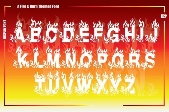 Burn It Down Font - Preview 1