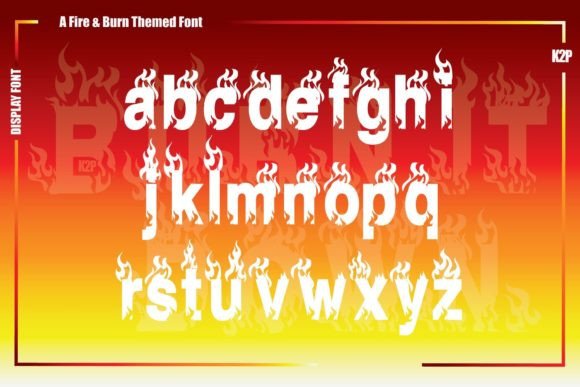 Burn It Down Font - Preview 2