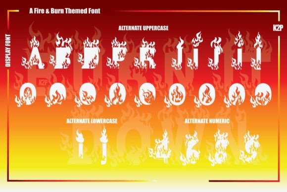 Burn It Down Font - Preview 4