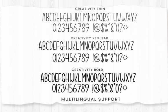 Creativity Font PNG with transparent background - Preview 6