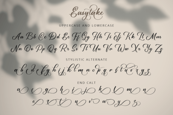 Easytake Font PNG with transparent background - Preview 6
