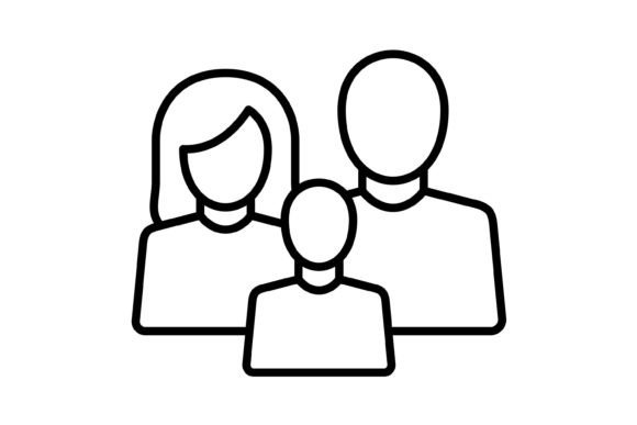 Family Outline Icon Grafika Ikony Przez Maan Icons