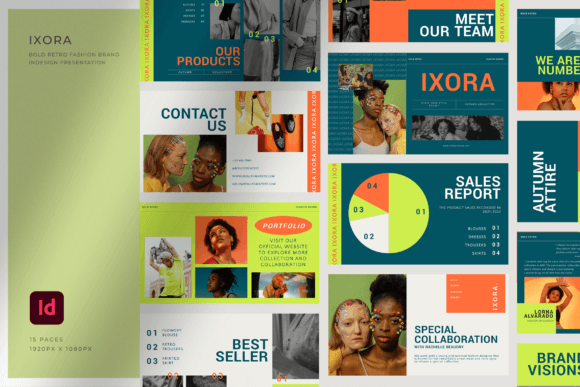 Preview of Fashion Brand InDesign Presentation fashion presentation template