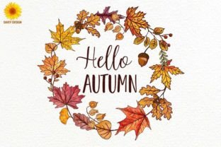 Hello Autumn Sublimation Graphic by Daisy.design · Creative Fabrica