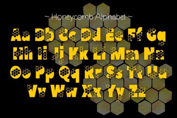 Honeycomb Font - Preview 3