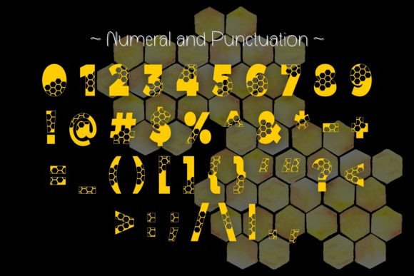 Honeycomb Font - Preview 4
