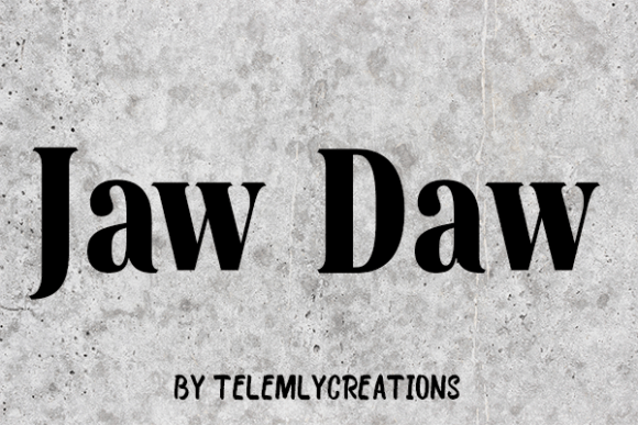 Jaw Daw Font - Preview 1