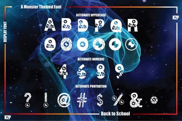 Kaiju Kidz Font font preview - 5