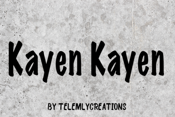 Kayen Kayen Font PNG with transparent background - Preview 1