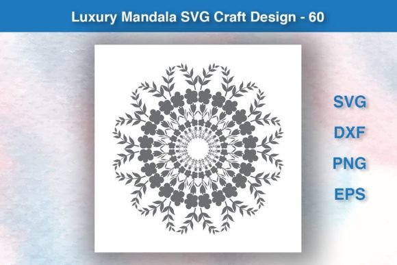 Luxury Mandala SVG Craft Design - 60