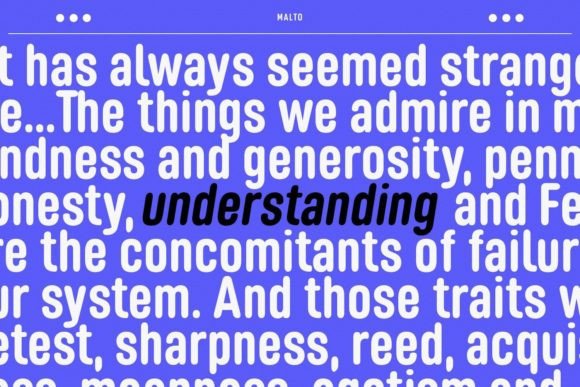 Malto Font PNG with transparent background - Preview 4