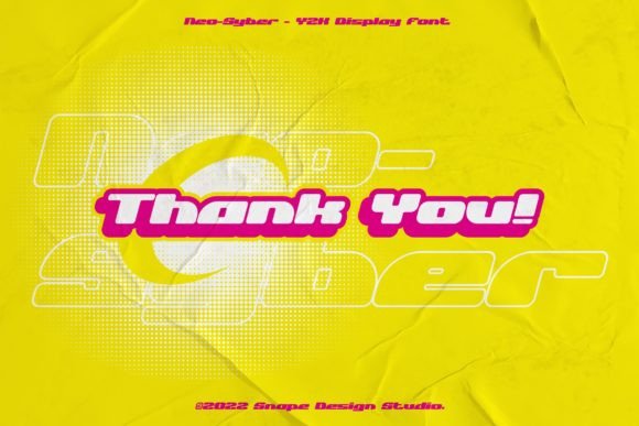 Neo Syber Font PNG with transparent background - Preview 4