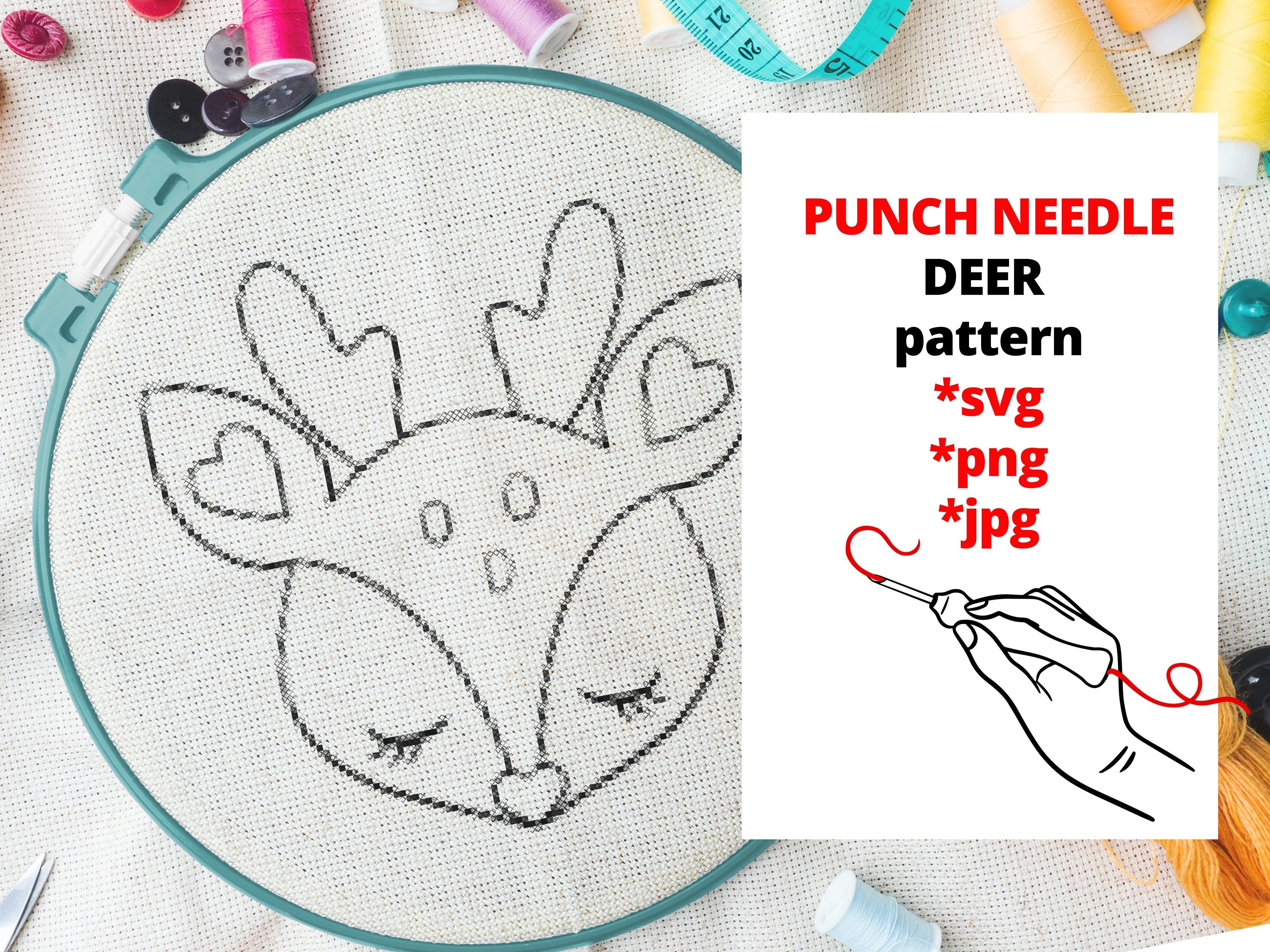 Punch Needle Embroidery - Deer