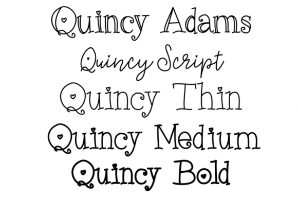 Quincy Adams Font PNG with transparent background - Preview 1