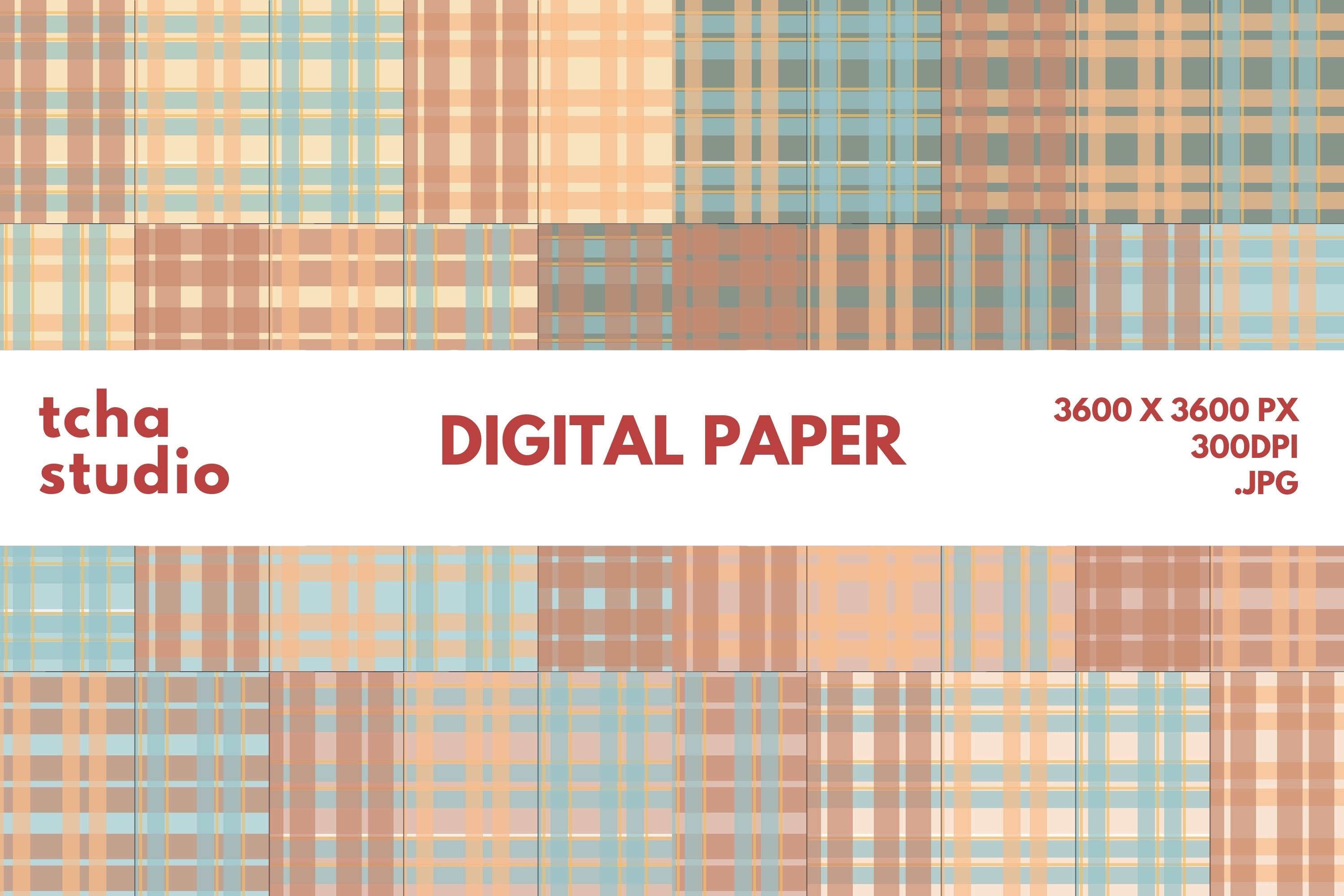 Retro Plaid Seamless Pattern