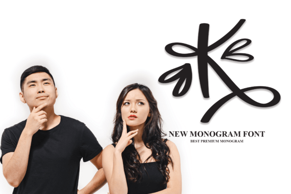 S Monogram Font PNG with transparent background - Preview 4
