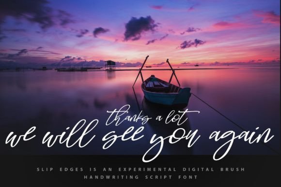 Slip Edges Font font preview - 5