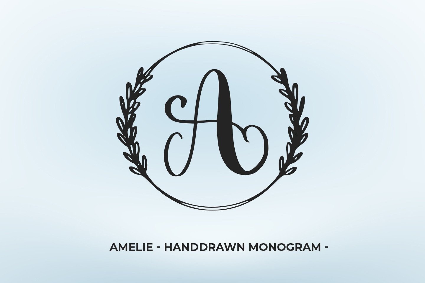 Amie Lettering Amilie Monogram Font by Abodaniel · Creative Fabrica