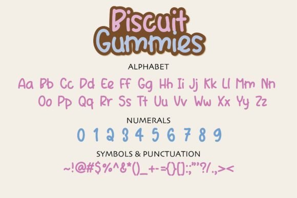 Biscuit Gummies Font - Preview 1