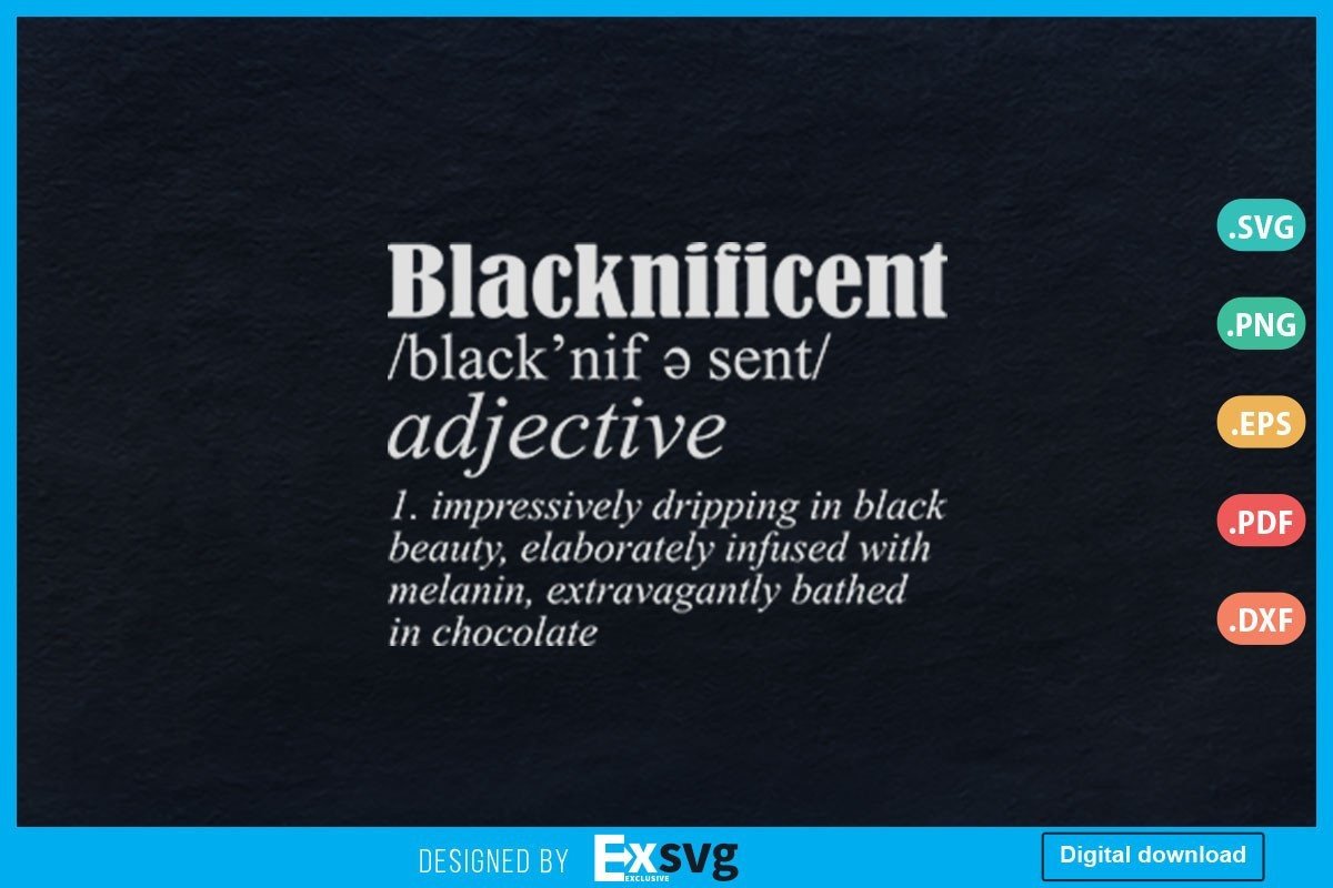 Blacknificent Afro African Definition Graphic by Exsvg · Creative Fabrica
