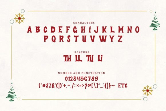 Christmas Come Font font preview - 5