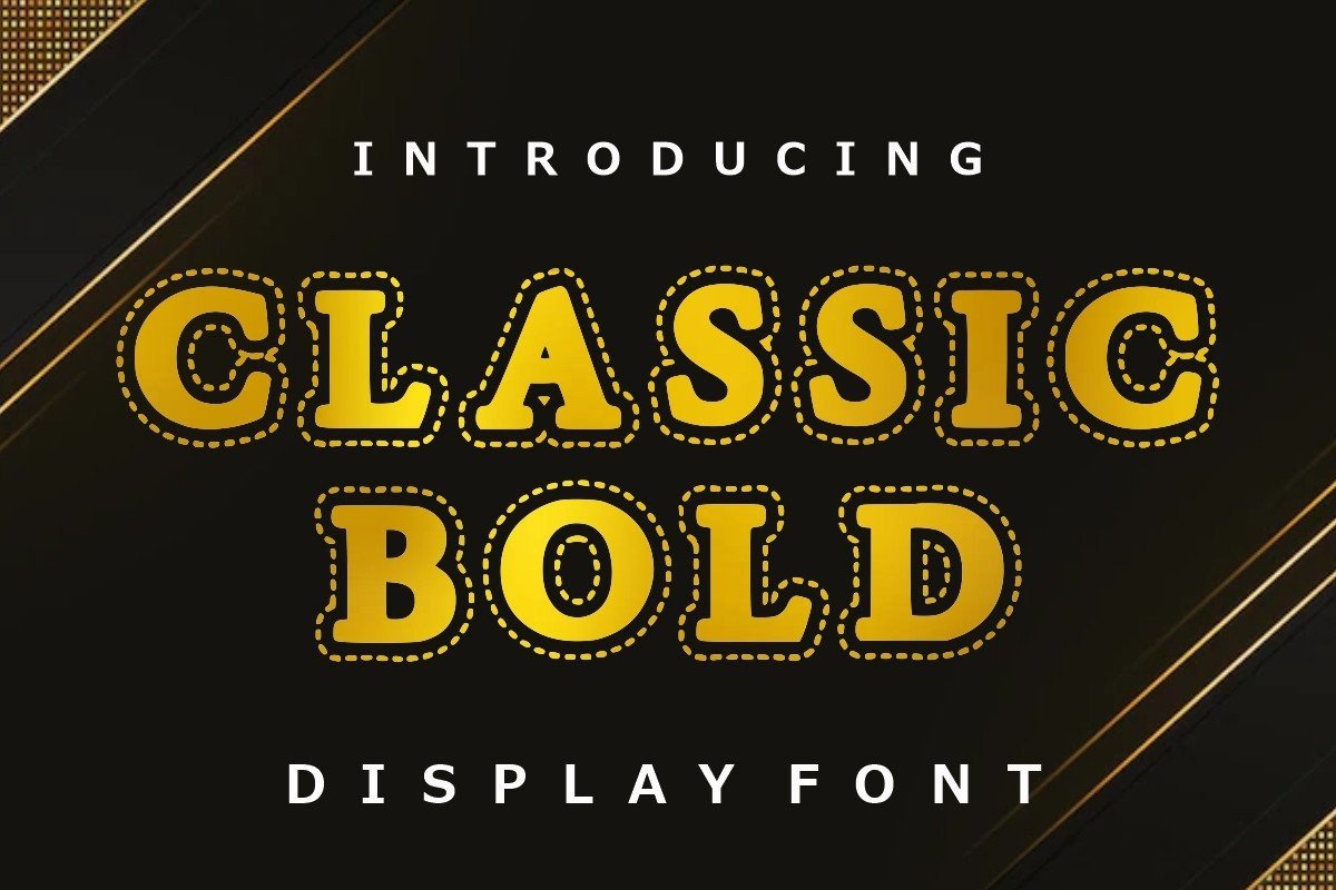 Classic Bold preview — elegant heavy-serif vintage display font