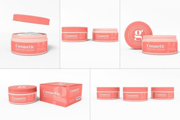 Cosmetic Cream Container Branding Mockup Graphic by xvector · Creative ...