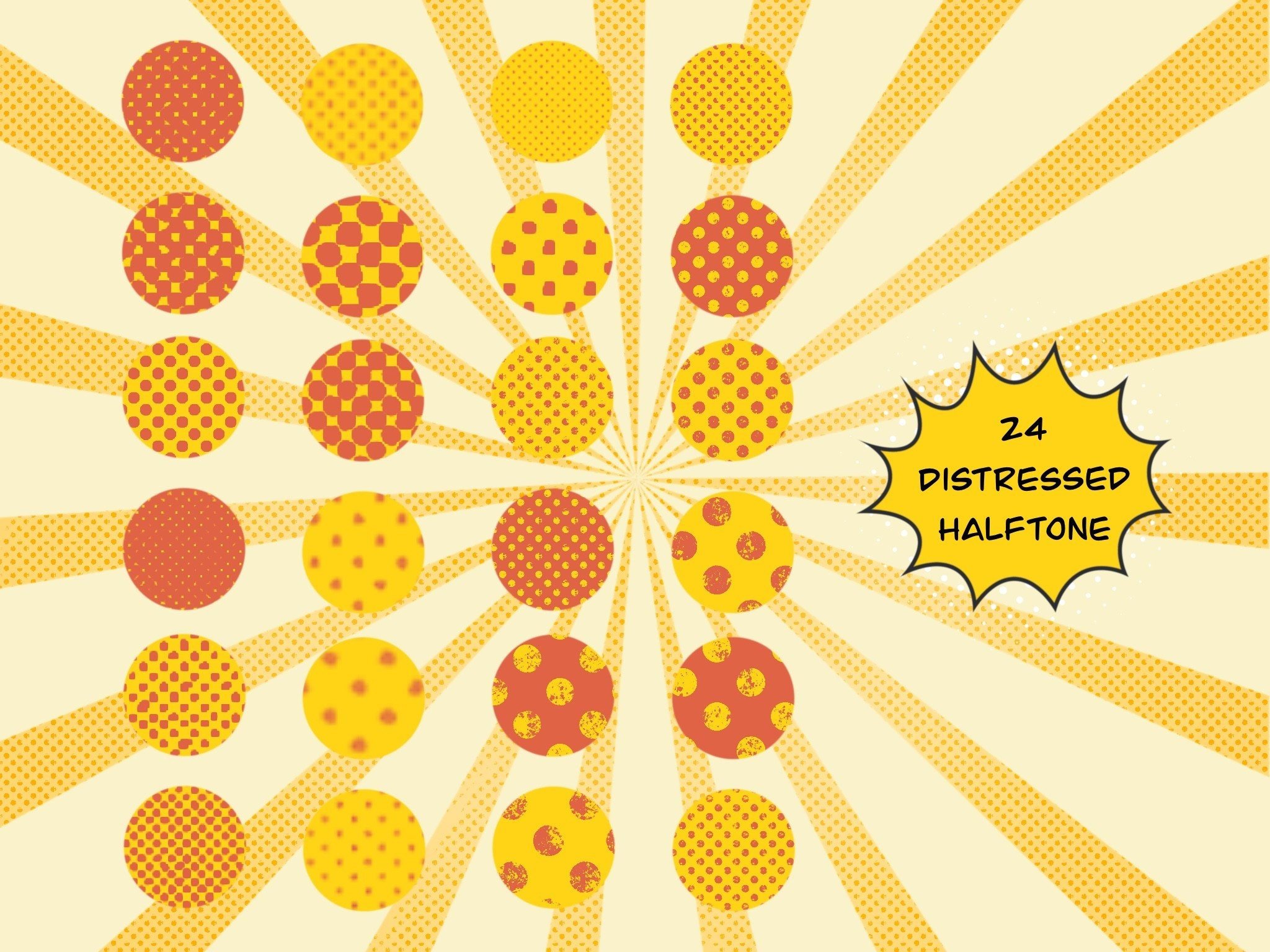 Exclusive Halftone Procreate Brushes - photo 2