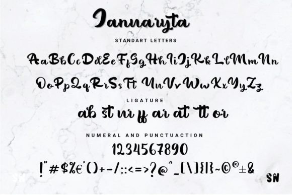 Januaryta Font PNG with transparent background - Preview 5