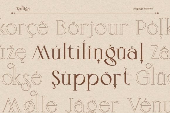 Karliga Font PNG with transparent background - Preview 5