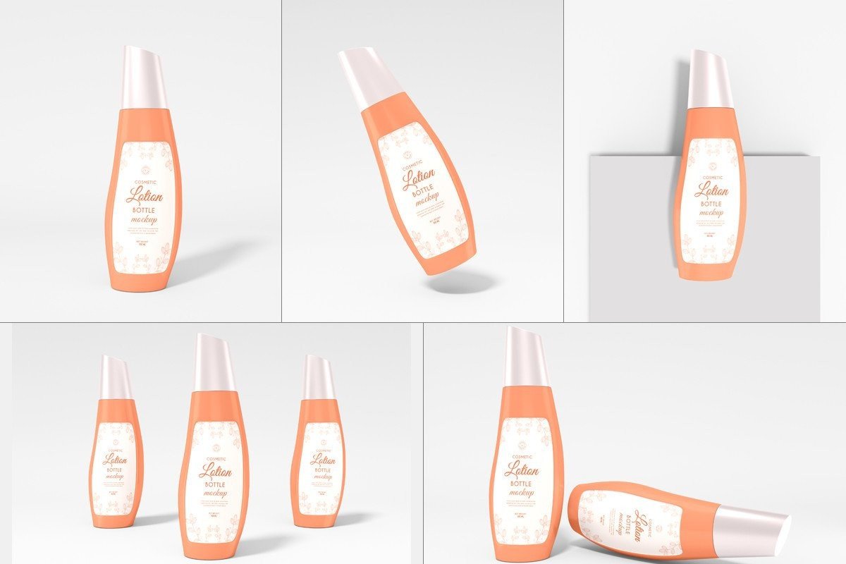Lotion Bottle Branding Mockup Set Graphic by xvector · Creative Fabrica