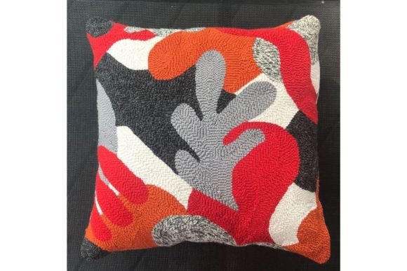 Magritte Modern Punch Needle Pillow