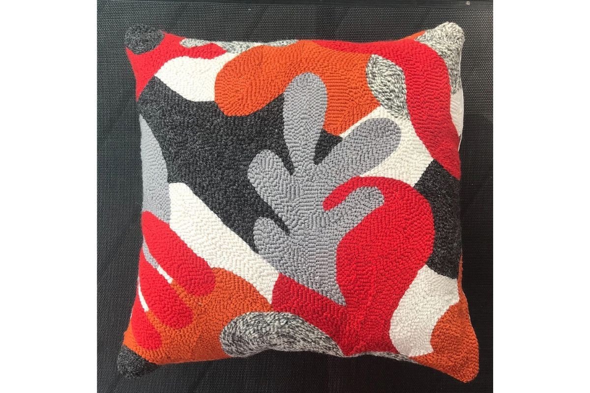 Magritte Modern Punch Needle Pillow