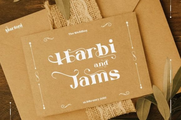 Marfoni Font PNG with transparent background - Preview 2