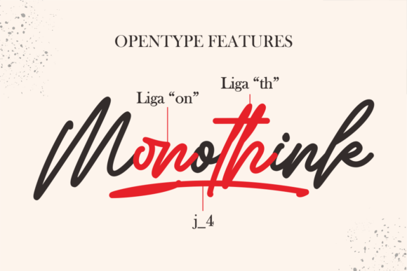 Monothink Font PNG with transparent background - Preview 4