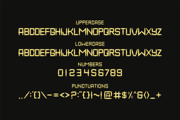 Punibile Font PNG with transparent background - Preview 3
