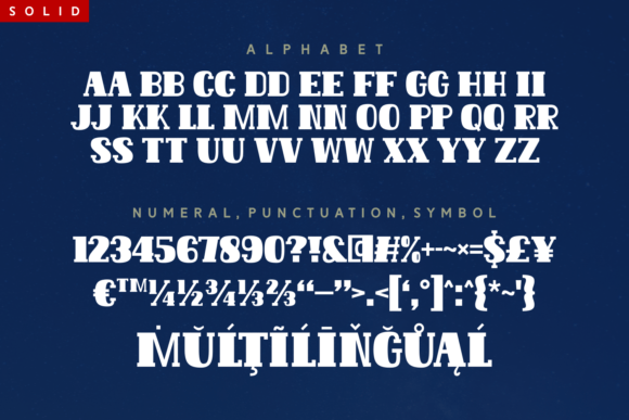 Sky and Stars Font PNG with transparent background - Preview 5