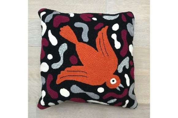 Vogel Punch Needle Pillow