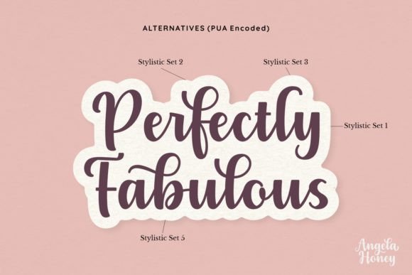 Angela Honey Font - Preview 6