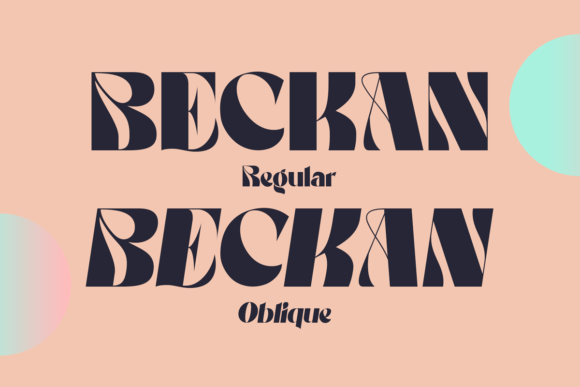 Beckan Font - Preview 1