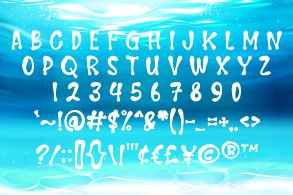 Colorfull Mermaid Font - Preview 3