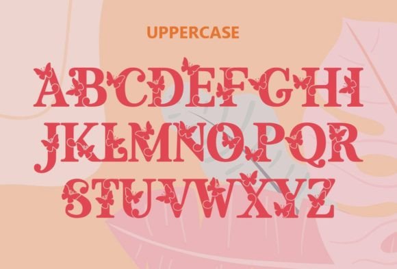 Flower Butterfly Font - Preview 3