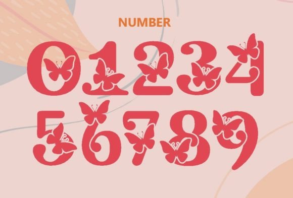 Flower Butterfly Font - Preview 6