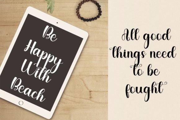 Heart Beach Font PNG with transparent background - Preview 3