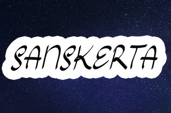 Sanskerta Font PNG with transparent background - Preview 2