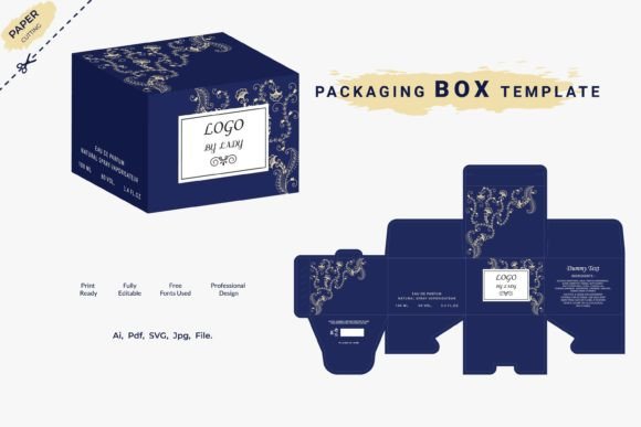 3d Box Packaging Design, Perfume Luxury Graphic Boxes & Cartons By sumonuix